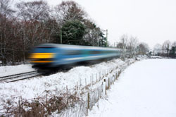 Train In Snow